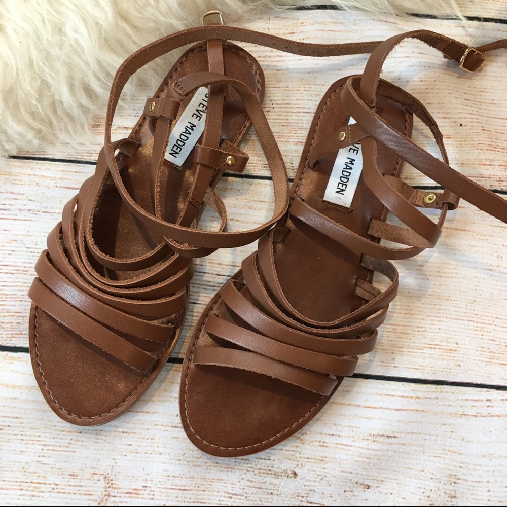 Steve Madden | new Galea flat sandal leather 6 - Picture 1 of 7